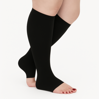 Beyondstep™ Advanced Wide Compression Socks For Swelling Relief (Open-toe)
