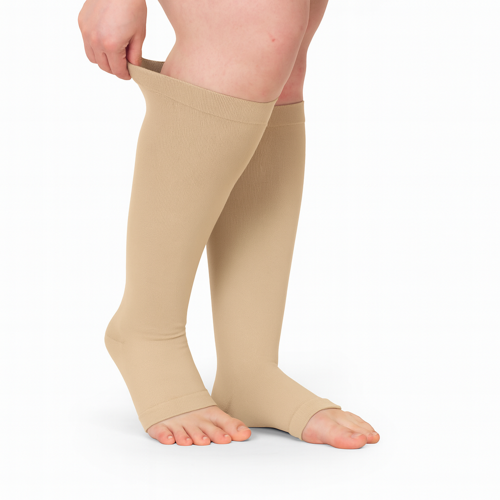Beyondstep™ Advanced Wide Compression Socks For Swelling Relief (Open-toe)