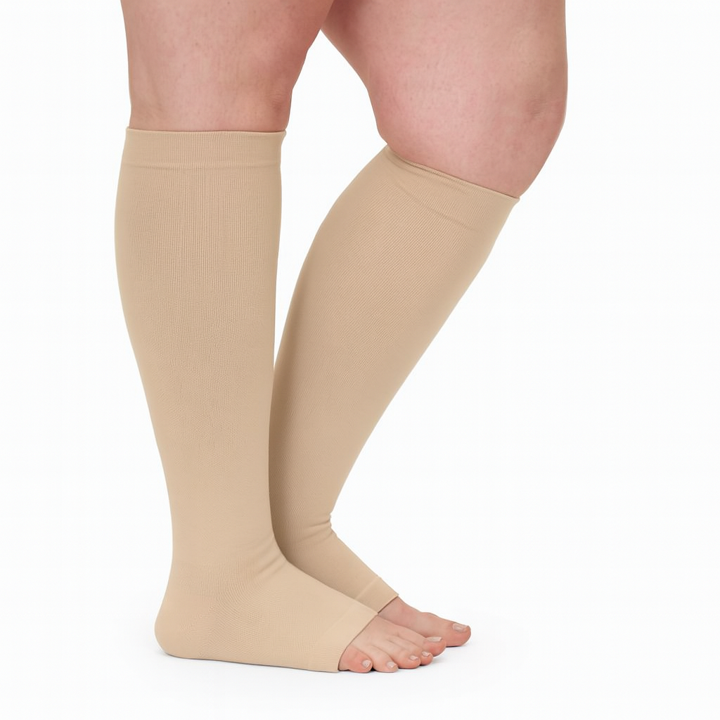 Beyondstep™ Advanced Wide Compression Socks For Swelling Relief (Open-toe)