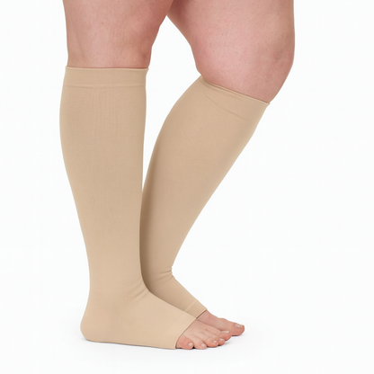 Beyondstep™ Advanced Wide Compression Socks For Swelling Relief (Open-toe)
