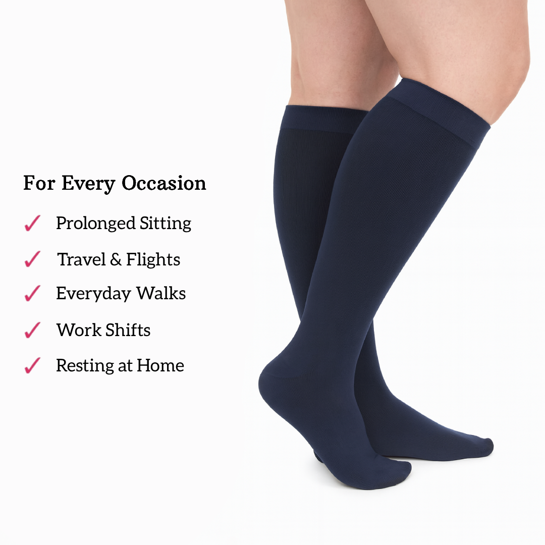 Beyondstep™ Advanced Wide Compression Socks For Swelling Relief