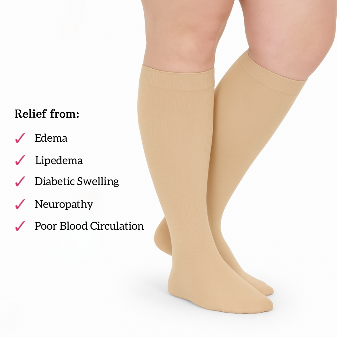 Beyondstep™ Advanced Wide Compression Socks For Swelling Relief