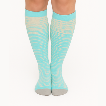 Beyondstep™ Advanced Wide Compression Socks For Swelling Relief (Stripes)