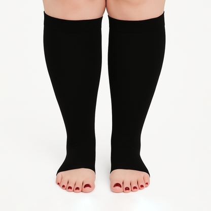 Beyondstep™ Advanced Wide Compression Socks For Swelling Relief (Open-toe)