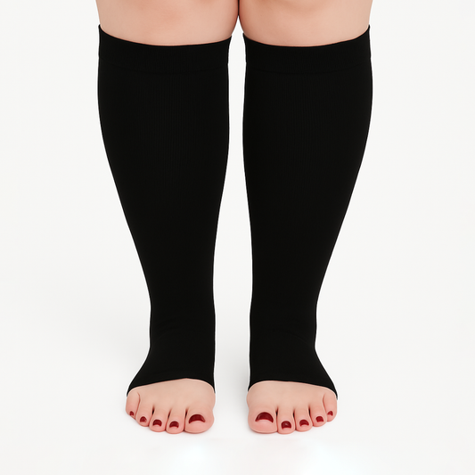Beyondstep™ Advanced Wide Compression Socks For Swelling Relief (Open-toe)